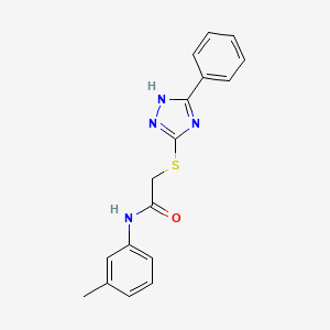 molecular formula C17H16N4OS B5701121 N-(3-methylphenyl)-2-[(5-phenyl-4H-1,2,4-triazol-3-yl)thio]acetamide 