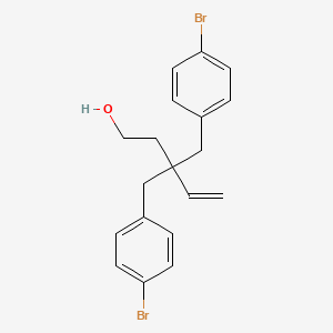 molecular formula C19H20Br2O B570113 3,3-Bis(4-bromobenzyl)pent-4-en-1-ol CAS No. 1384881-65-5