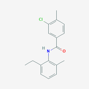 molecular formula C17H18ClNO B5701135 3-chloro-N-(2-ethyl-6-methylphenyl)-4-methylbenzamide 