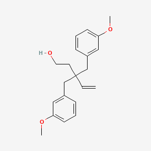 molecular formula C21H26O3 B570114 3,3-Bis[(3-methoxyphenyl)methyl]pent-4-en-1-ol CAS No. 1384881-67-7