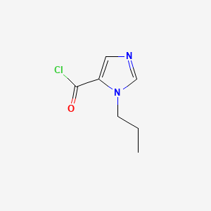 molecular formula C7H9ClN2O B570115 1-Propyl-1H-imidazole-5-carbonyl chloride CAS No. 123451-28-5