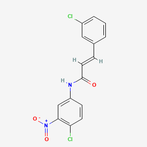 molecular formula C15H10Cl2N2O3 B5701152 N-(4-chloro-3-nitrophenyl)-3-(3-chlorophenyl)acrylamide 