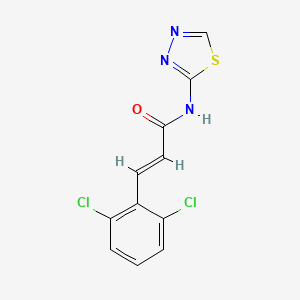 molecular formula C11H7Cl2N3OS B5701169 3-(2,6-dichlorophenyl)-N-1,3,4-thiadiazol-2-ylacrylamide 