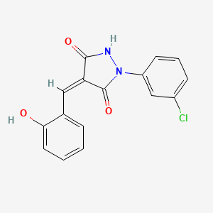 1-(3-chlorophenyl)-4-(2-hydroxybenzylidene)-3,5-pyrazolidinedione