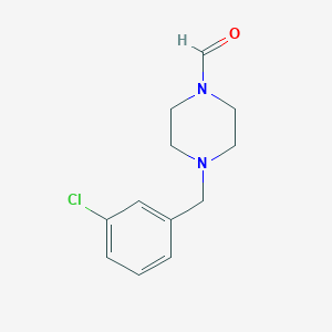 4-(3-chlorobenzyl)-1-piperazinecarbaldehyde