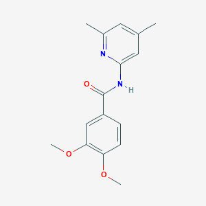 molecular formula C16H18N2O3 B5701203 N-(4,6-dimethyl-2-pyridinyl)-3,4-dimethoxybenzamide 