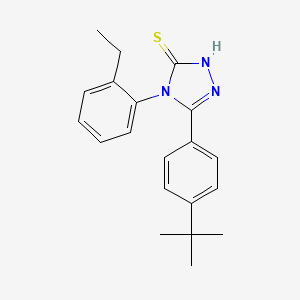 molecular formula C20H23N3S B5701220 5-(4-tert-butylphenyl)-4-(2-ethylphenyl)-2,4-dihydro-3H-1,2,4-triazole-3-thione 