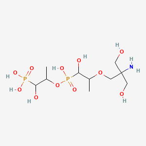 molecular formula C10H25NO11P2 B570124 (2-(((2-(2-氨基-3-羟基-2-(羟甲基)丙氧基)-1-羟丙基)羟基磷酰氧)-1-羟丙基)膦酸 CAS No. 1262243-12-8
