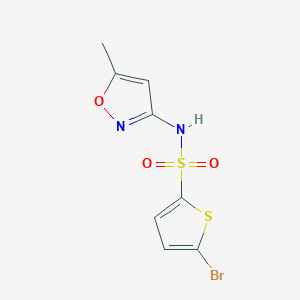 molecular formula C8H7BrN2O3S2 B5701266 5-bromo-N-(5-methyl-3-isoxazolyl)-2-thiophenesulfonamide 