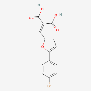 {[5-(4-bromophenyl)-2-furyl]methylene}malonic acid