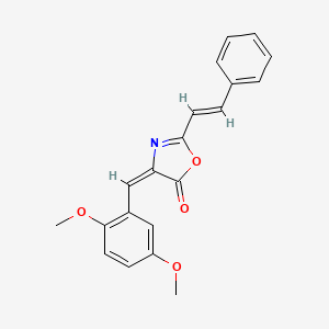 molecular formula C20H17NO4 B5701305 4-(2,5-dimethoxybenzylidene)-2-(2-phenylvinyl)-1,3-oxazol-5(4H)-one CAS No. 5842-85-3