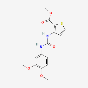 molecular formula C15H16N2O5S B5701313 methyl 3-({[(3,4-dimethoxyphenyl)amino]carbonyl}amino)-2-thiophenecarboxylate 