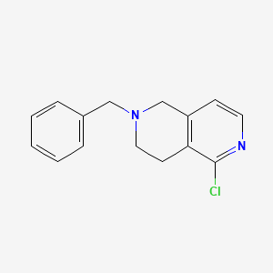 molecular formula C15H15ClN2 B570134 2-苄基-5-氯-1,2,3,4-四氢-2,6-萘啶 CAS No. 1104027-46-4