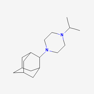 molecular formula C17H30N2 B5701349 1-(2-adamantyl)-4-isopropylpiperazine 