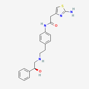 B570135 (S)-2-(2-aminothiazol-4-yl)-N-(4-(2-((2-hydroxy-2-phenylethyl)amino)ethyl)phenyl)acetamide CAS No. 1796931-48-0