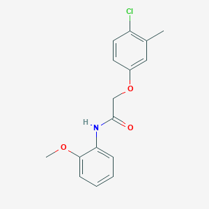 molecular formula C16H16ClNO3 B5701360 2-(4-chloro-3-methylphenoxy)-N-(2-methoxyphenyl)acetamide 