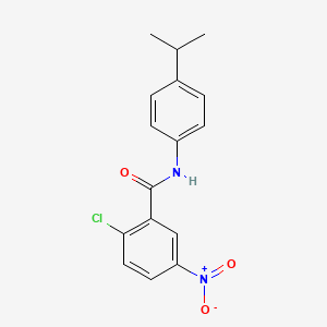molecular formula C16H15ClN2O3 B5701368 2-chloro-N-(4-isopropylphenyl)-5-nitrobenzamide 