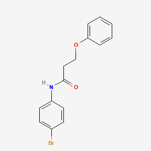 molecular formula C15H14BrNO2 B5701405 N-(4-bromophenyl)-3-phenoxypropanamide 