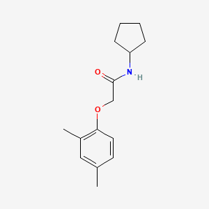 molecular formula C15H21NO2 B5701434 N-cyclopentyl-2-(2,4-dimethylphenoxy)acetamide 