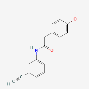 molecular formula C17H15NO2 B5701462 N-(3-ethynylphenyl)-2-(4-methoxyphenyl)acetamide 