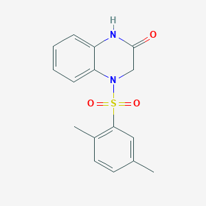 molecular formula C16H16N2O3S B5701485 4-[(2,5-dimethylphenyl)sulfonyl]-3,4-dihydro-2(1H)-quinoxalinone 