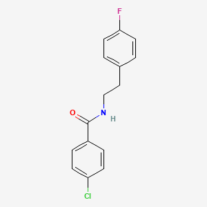molecular formula C15H13ClFNO B5701494 4-chloro-N-[2-(4-fluorophenyl)ethyl]benzamide 
