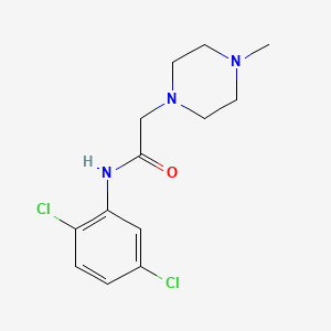 molecular formula C13H17Cl2N3O B5701522 N-(2,5-dichlorophenyl)-2-(4-methyl-1-piperazinyl)acetamide 