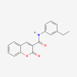 molecular formula C18H15NO3 B5701536 N-(3-ethylphenyl)-2-oxo-2H-chromene-3-carboxamide 
