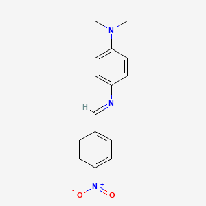 molecular formula C15H15N3O2 B5701562 N,N-dimethyl-N'-(4-nitrobenzylidene)-1,4-benzenediamine 