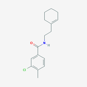 molecular formula C16H20ClNO B5701583 3-chloro-N-[2-(1-cyclohexen-1-yl)ethyl]-4-methylbenzamide 