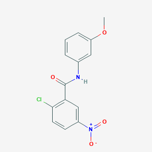 molecular formula C14H11ClN2O4 B5701589 2-chloro-N-(3-methoxyphenyl)-5-nitrobenzamide 