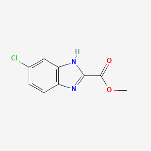 molecular formula C9H7ClN2O2 B570159 6-Chloro-1H-benzoimidazole-2-carboxylic acid methyl ester CAS No. 113115-62-1