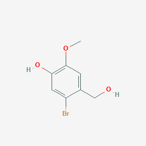 molecular formula C8H9BrO3 B5701612 5-bromo-4-(hydroxymethyl)-2-methoxyphenol CAS No. 52783-67-2