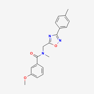 molecular formula C19H19N3O3 B5701615 3-methoxy-N-methyl-N-{[3-(4-methylphenyl)-1,2,4-oxadiazol-5-yl]methyl}benzamide 