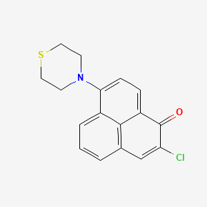 molecular formula C17H14ClNOS B5701660 2-chloro-7-(4-thiomorpholinyl)-1H-phenalen-1-one 