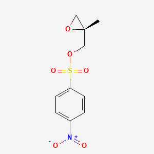 molecular formula C10H11NO6S B570167 (R)-(2-甲氧环氧丙基)甲基-4-硝基苯磺酸酯 CAS No. 683276-64-4