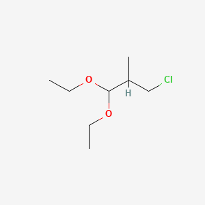 B570168 3-Chloro-1,1-diethoxy-2-methylpropane CAS No. 21938-19-2