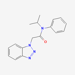 molecular formula C17H18N4O B5701689 2-(1H-1,2,3-benzotriazol-1-yl)-N-isopropyl-N-phenylacetamide 