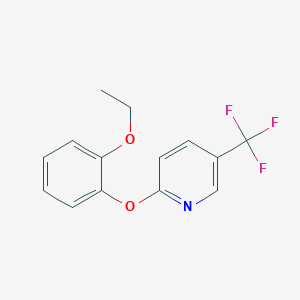 molecular formula C14H12F3NO2 B5701695 2-(2-ethoxyphenoxy)-5-(trifluoromethyl)pyridine 