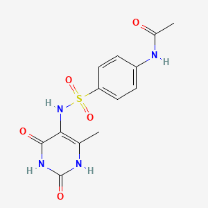 molecular formula C13H14N4O5S B5701698 N-(4-{[(2,4-dihydroxy-6-methyl-5-pyrimidinyl)amino]sulfonyl}phenyl)acetamide 