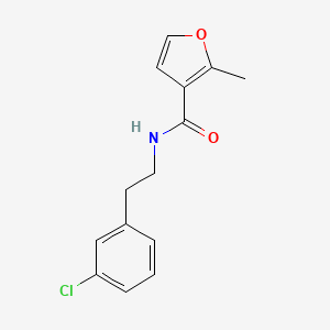 molecular formula C14H14ClNO2 B5701736 N-[2-(3-chlorophenyl)ethyl]-2-methyl-3-furamide 