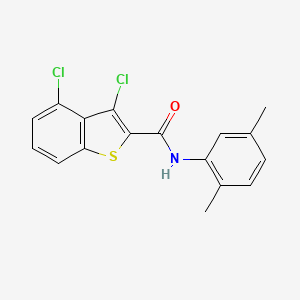 molecular formula C17H13Cl2NOS B5701755 3,4-dichloro-N-(2,5-dimethylphenyl)-1-benzothiophene-2-carboxamide 