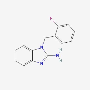 molecular formula C14H12FN3 B5701818 1-(2-fluorobenzyl)-1H-benzimidazol-2-amine 