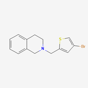 molecular formula C14H14BrNS B5701830 2-[(4-bromo-2-thienyl)methyl]-1,2,3,4-tetrahydroisoquinoline 