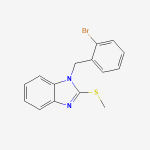 molecular formula C15H13BrN2S B5701863 1-(2-bromobenzyl)-2-(methylthio)-1H-benzimidazole 