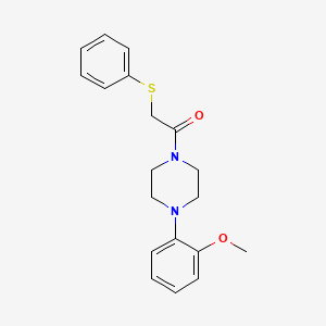 molecular formula C19H22N2O2S B5701892 1-(2-methoxyphenyl)-4-[(phenylthio)acetyl]piperazine 