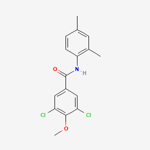 molecular formula C16H15Cl2NO2 B5701895 3,5-dichloro-N-(2,4-dimethylphenyl)-4-methoxybenzamide 