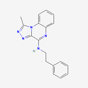 molecular formula C18H17N5 B5701950 1-methyl-N-(2-phenylethyl)[1,2,4]triazolo[4,3-a]quinoxalin-4-amine 