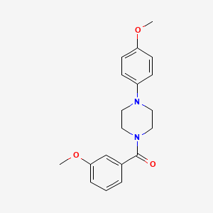 molecular formula C19H22N2O3 B5701953 1-(3-methoxybenzoyl)-4-(4-methoxyphenyl)piperazine 