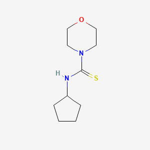 molecular formula C10H18N2OS B5701967 N-cyclopentyl-4-morpholinecarbothioamide 
